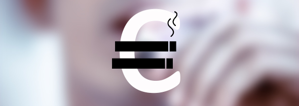 Un signe euro composé de 2 cigarettes