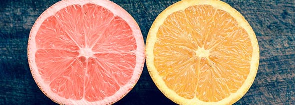 Deux oranges représentent les deux types de diabète