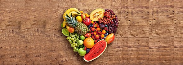 Des fruits forment un coeur