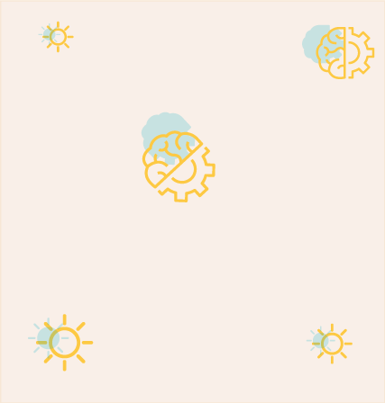 Illustration de glucomètres et de soleils