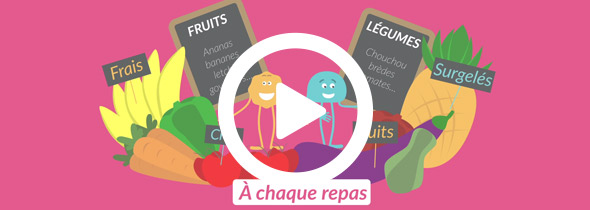 Des aliments sains en vidéo : légumes, protéines, féculents de La Réunion