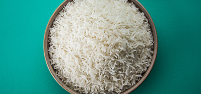 Du riz sur un fonds vert